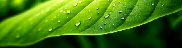 Green leaf nature background