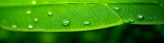 Green leaf nature background