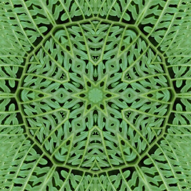 A green leaf pattern that is made by me