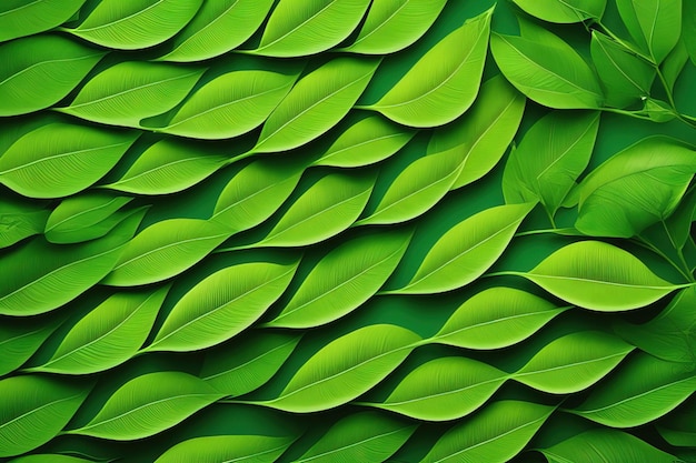 식물의 녹색 잎이 클로즈업 이미지로 표시됩니다.