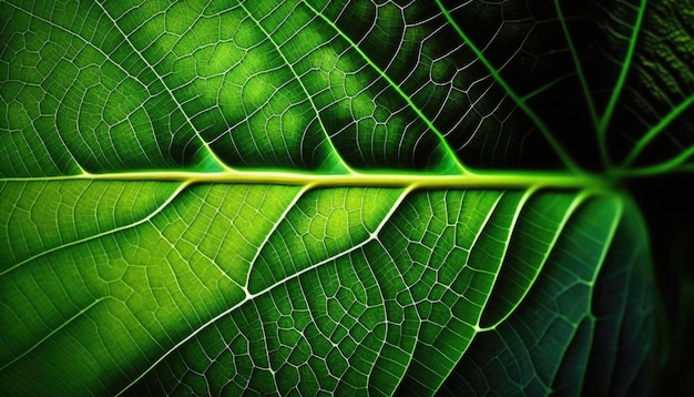 Green leaf texture background