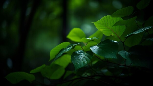 Green leaf texture leaf texture background