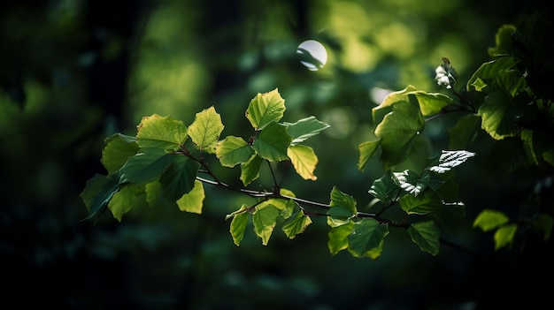 Green leaf texture leaf texture background