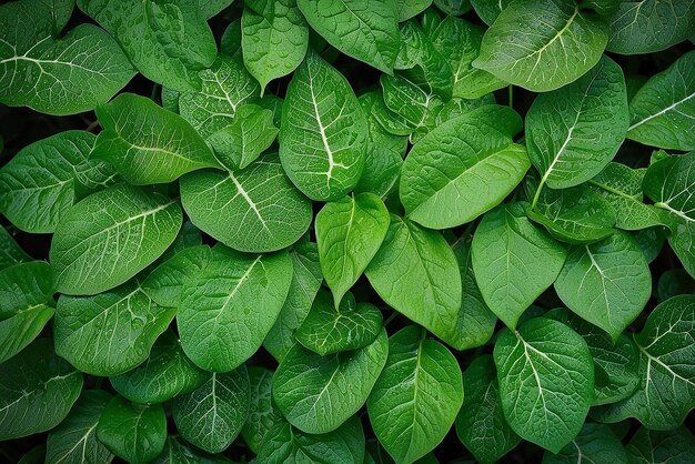 Photo green leaf texture leaf texture background