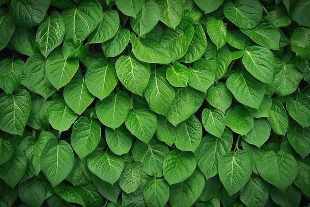 Green leaf texture Leaf texture background