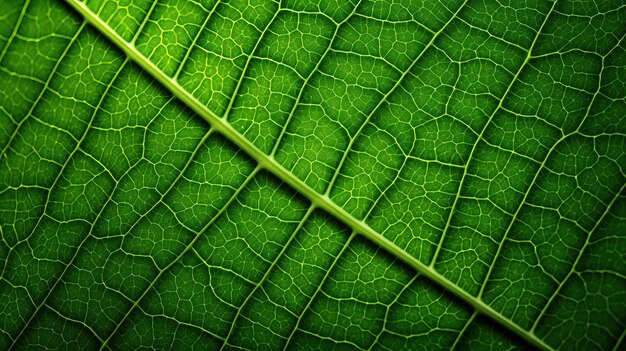 A green leaf with the green veins visible.