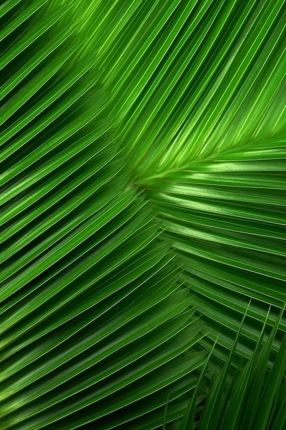 A green leaf with the word palm on it