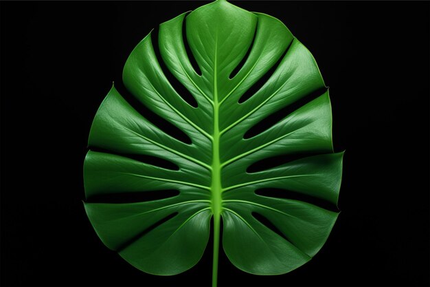 Photo a green leaf with the word palm on it