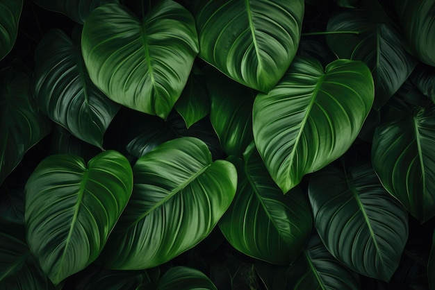 green leafs background