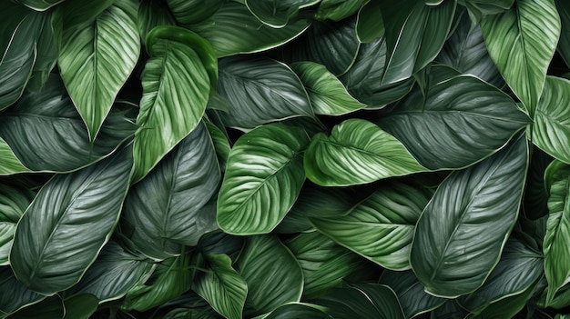 Green leafs background