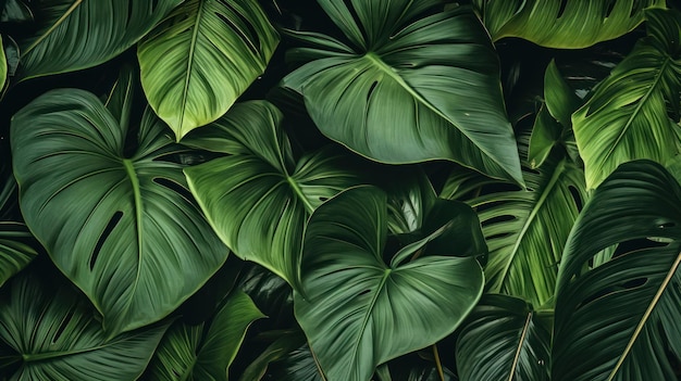 Green leafs background