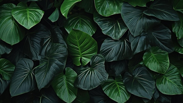 Green leafs background