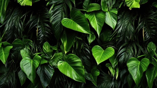 Green leafs background