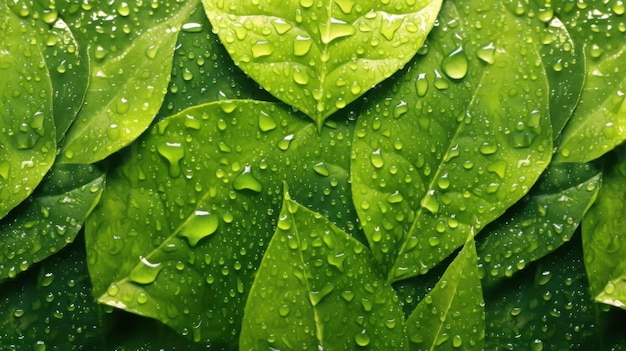 Green leafs background