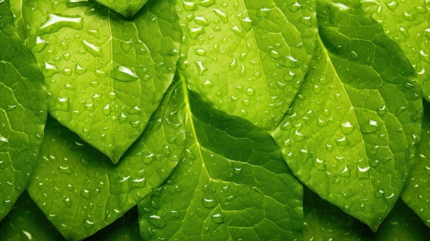 Green leafs background