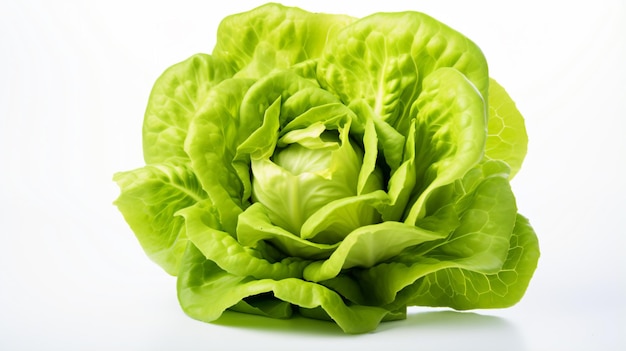 a green leafy vegetable on a white surface