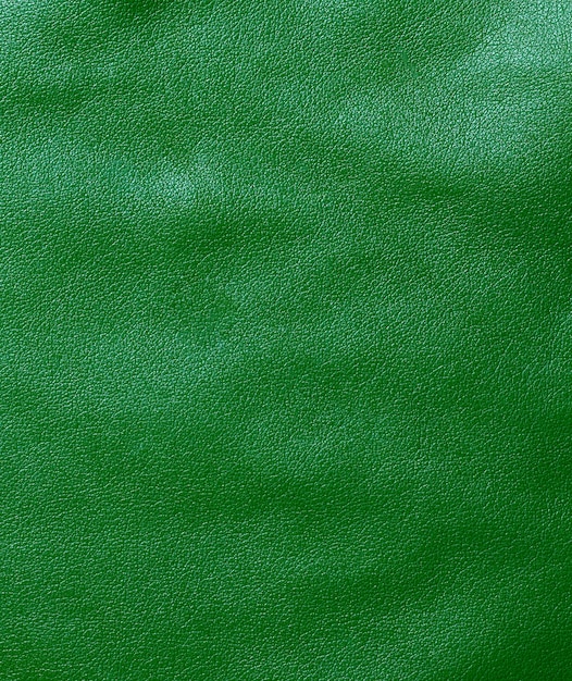 Green leather texture background