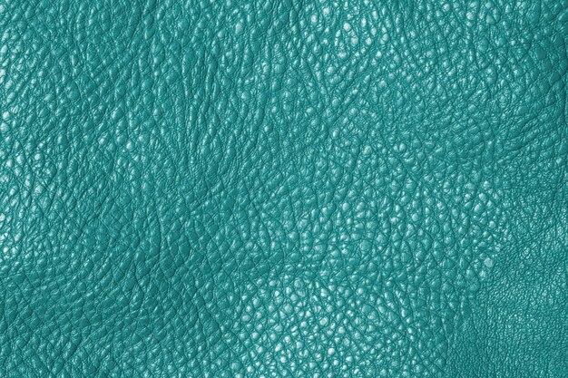 Green leather with a rough texture