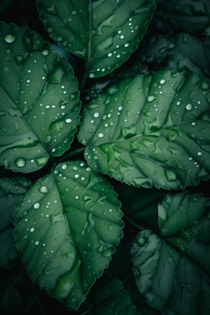 Green Leaves Ai generative