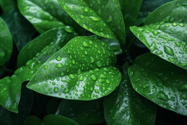 Green Leaves Ai generative