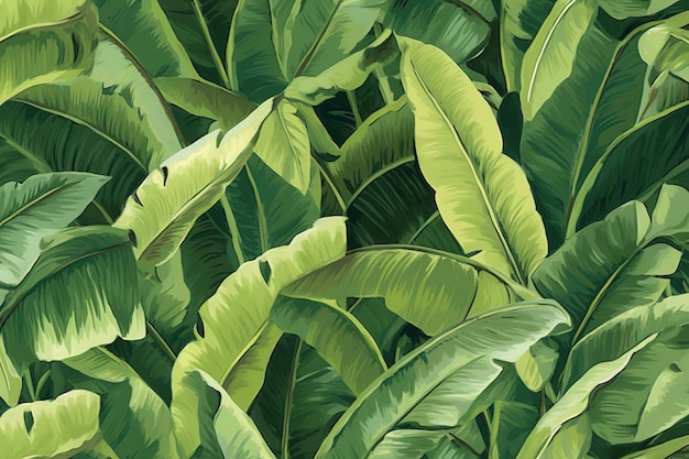 Green leaves background generative ai