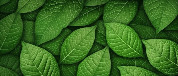 Green leaves background Generative AI