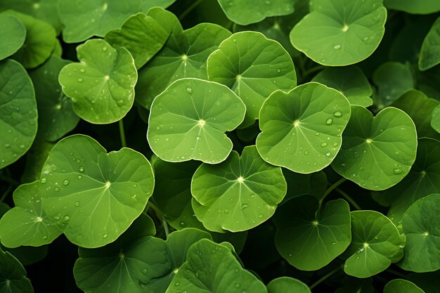 green leaves background