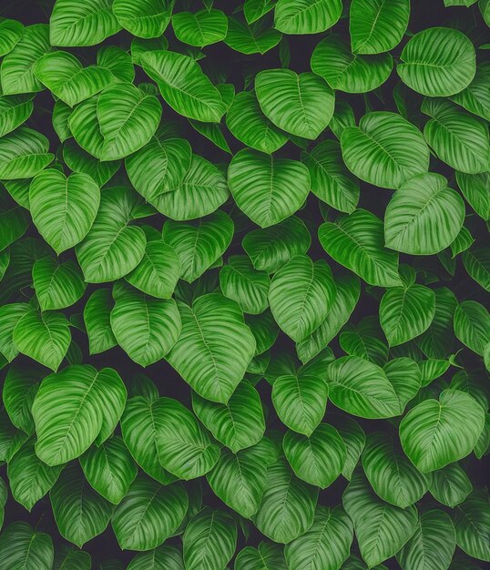 Photo green leaves background