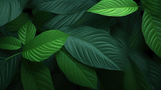 Green leaves background