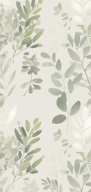 Green leaves decorations background generative ai