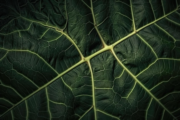 Green leaves detailed texture