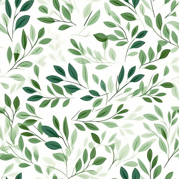 写真 固い背景の緑の葉のシームレスなパターン