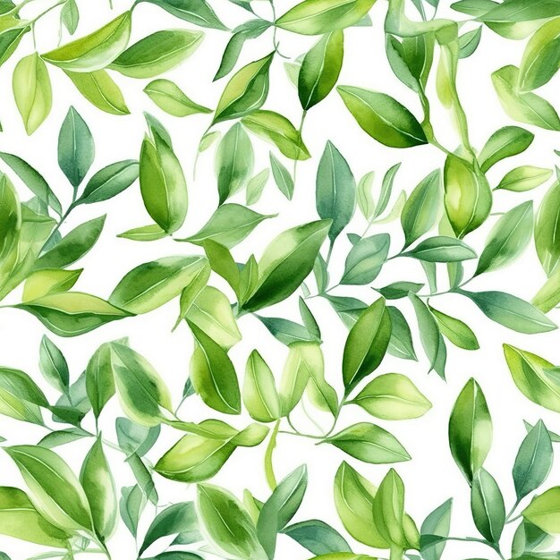 green leaves pattern