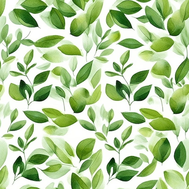 green leaves pattern