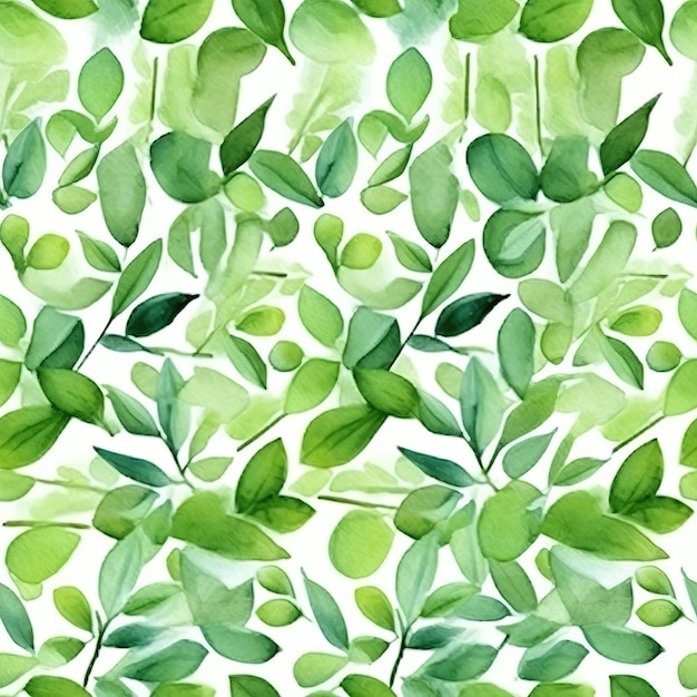 green leaves pattern