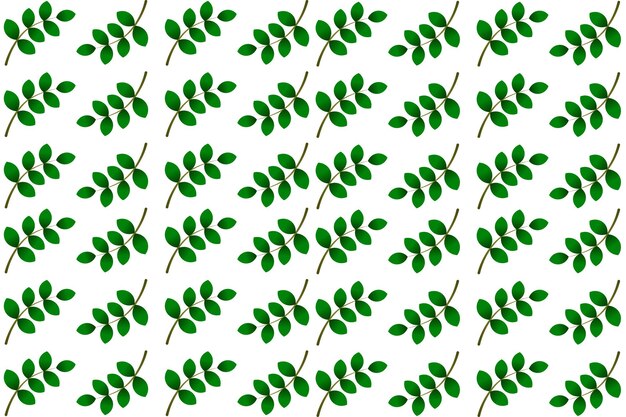 Green leaves pattern