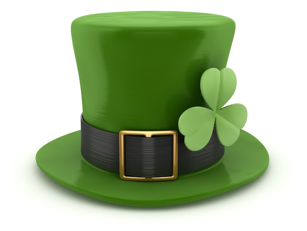 Photo green leprechaun hat