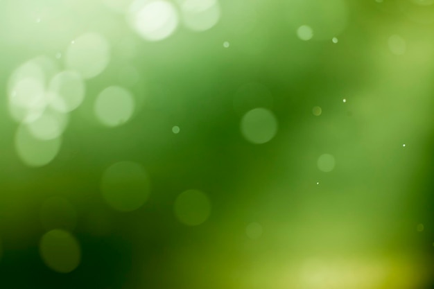 Green lights bokeh background