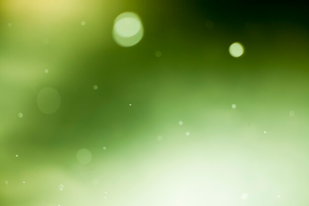 Photo green lights bokeh background.