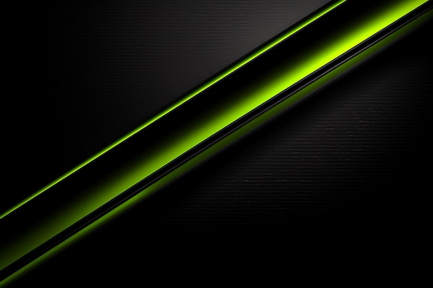 Green lines on a black background