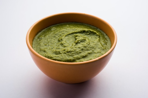 Green mango chutney, also known as raw mango chutney, is an Indian chutney prepared from unripe mangoes