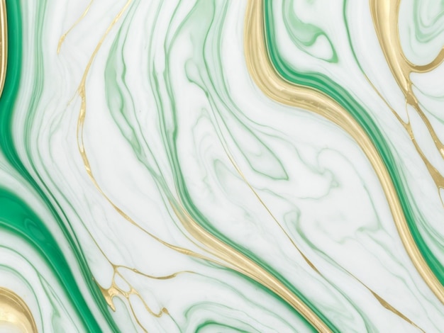 Green marble pastel gradient background with golden lines background