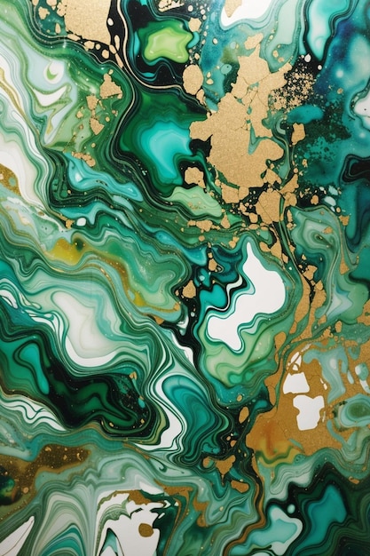 Green marble pattern