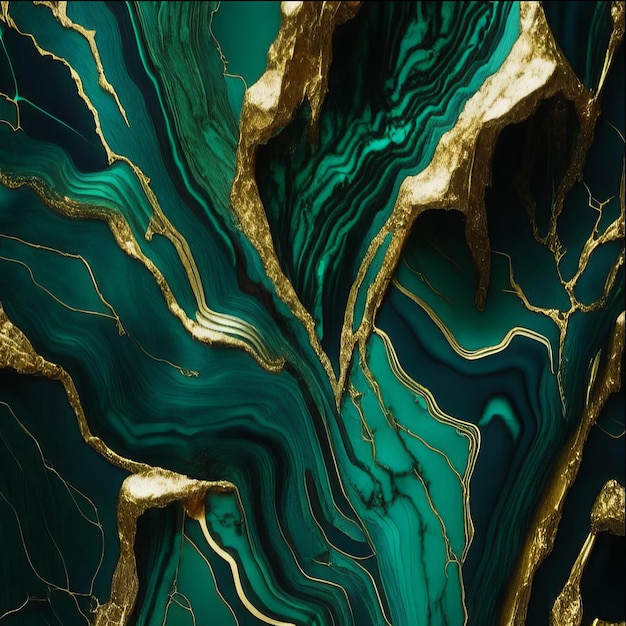 A green marble wallpaper that says gold on it.