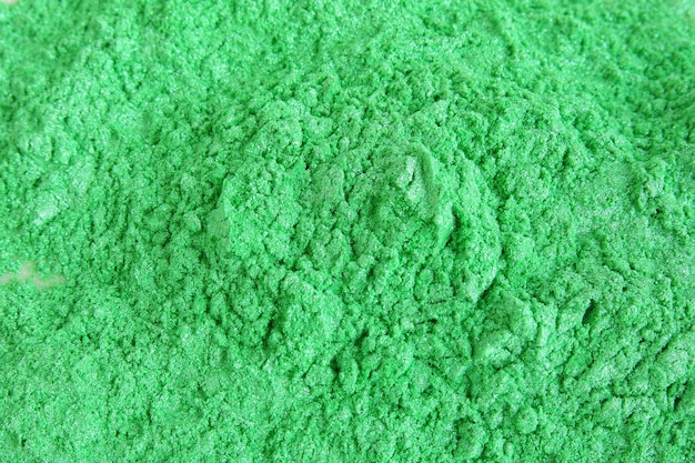 Green mica pigment powder for cosmetics