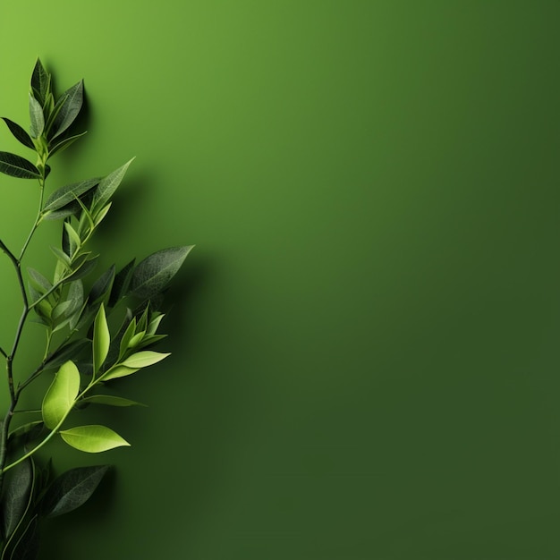 Premium AI Image  green Minimalist wallpaper