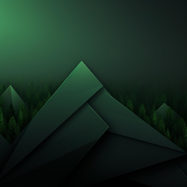 Premium AI Image  green Minimalist wallpaper