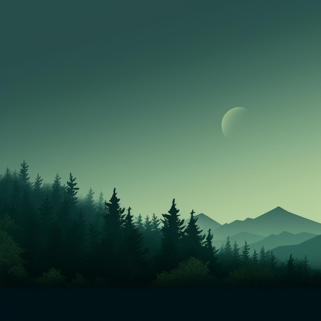 green Minimalist wallpaper