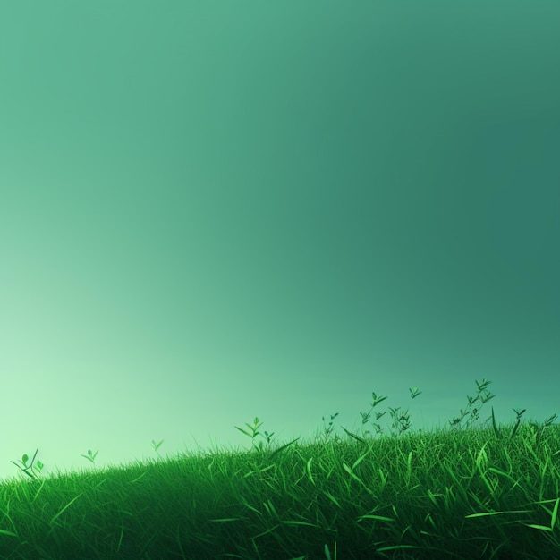 Premium AI Image  green Minimalist wallpaper