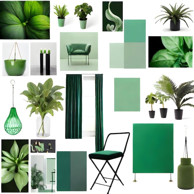 Green mood board inspiration